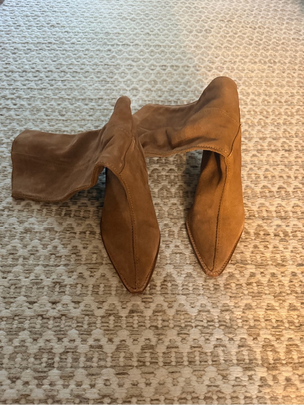 Free People Tall Suede Riding Boots in Chestnut Brown - Picture 5 of 5